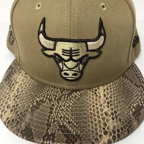 New Era Other - Chicago Bulls New Era Snakeskin Fitted Hat 7 3/8